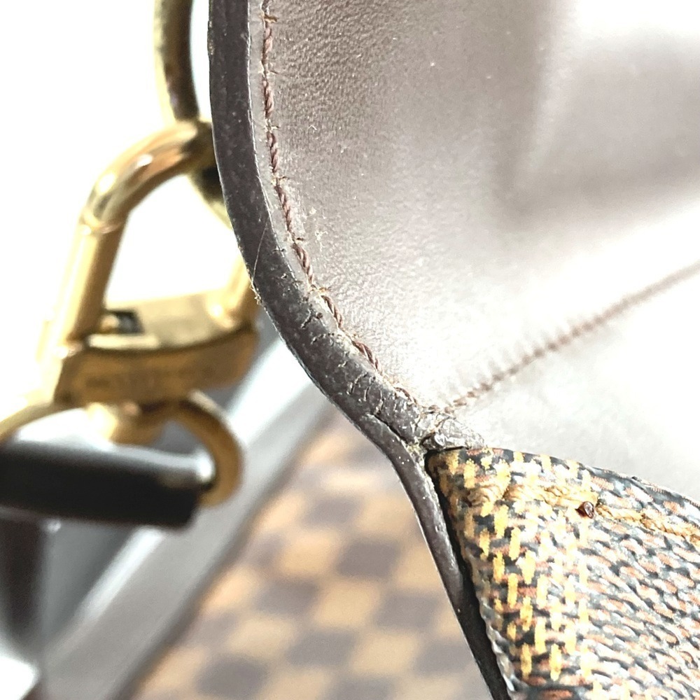 LOUIS VUITTON Authentic Brown Damier Canvas Shoulder Bag - Picture 14 of 16